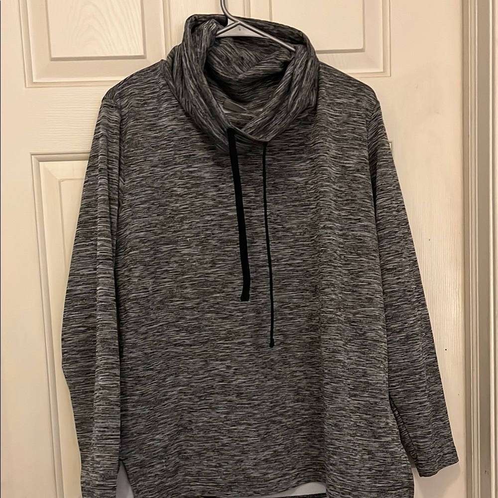 Gray Cowl Neck Sweater
